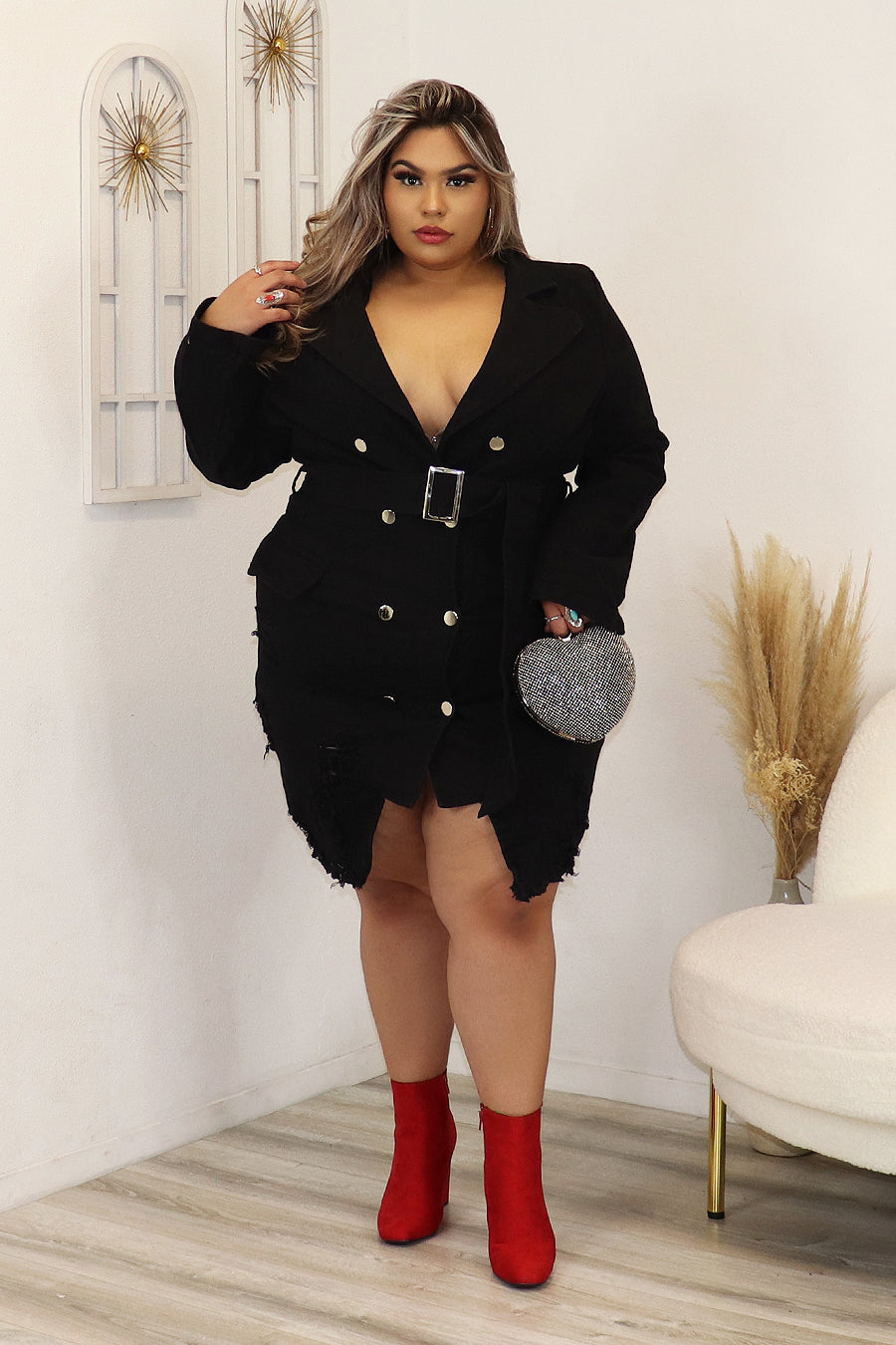 Maddalena Long Sleeves Dress Divas Plus