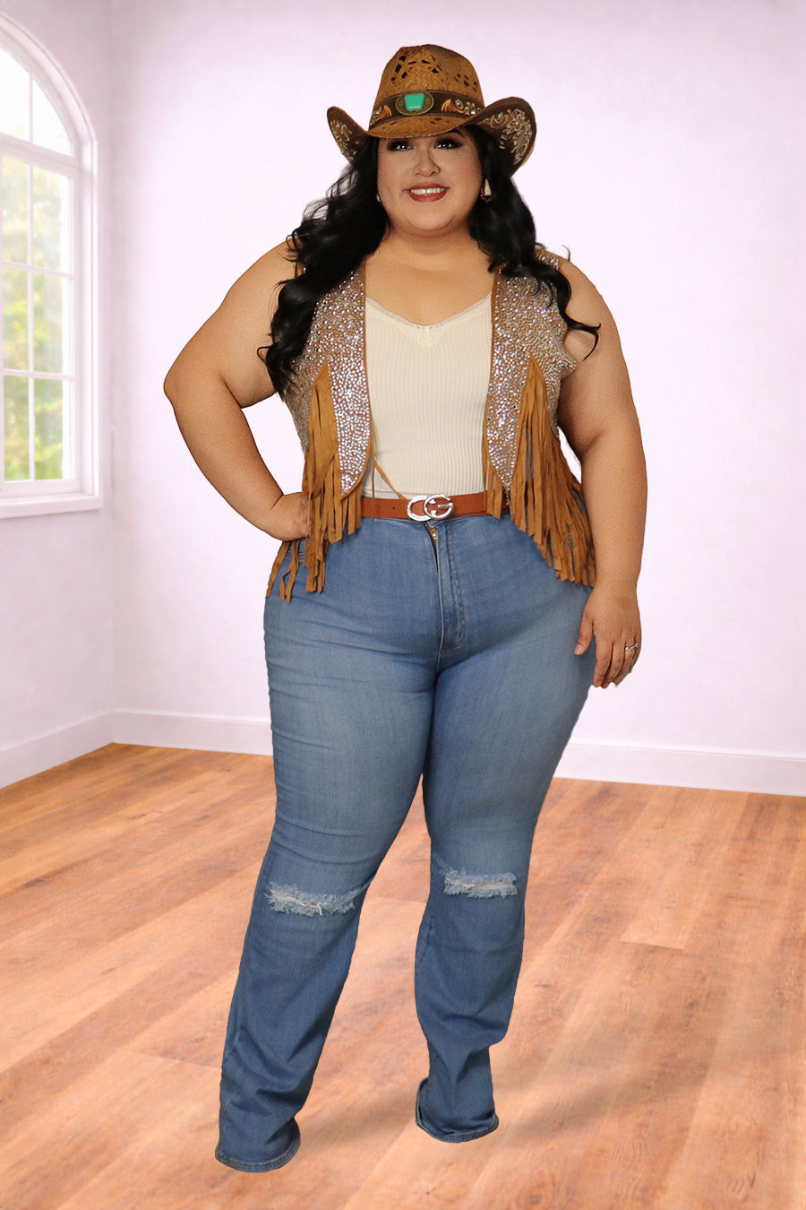Frida Hight Rise Boot Cut Jeans Divas Plus Boutique