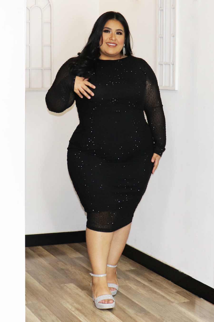 Bebetta Rhinestone Dress Divas Plus Boutique