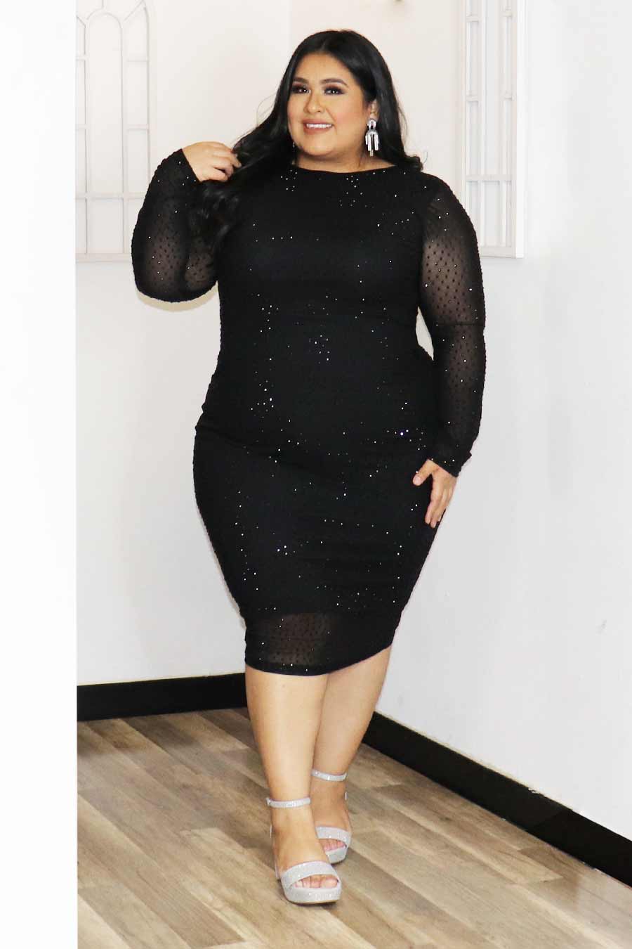 Bebetta Rhinestone Dress Divas Plus Boutique