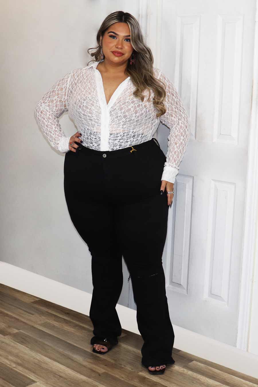 Martina Lace Top Divas Plus Botique