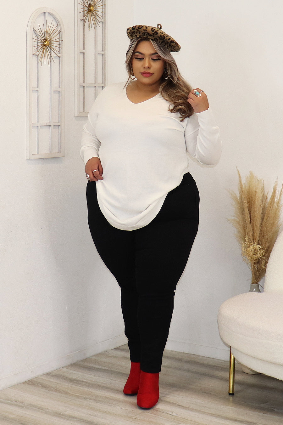 Keziah Sweater Top Divas Plus