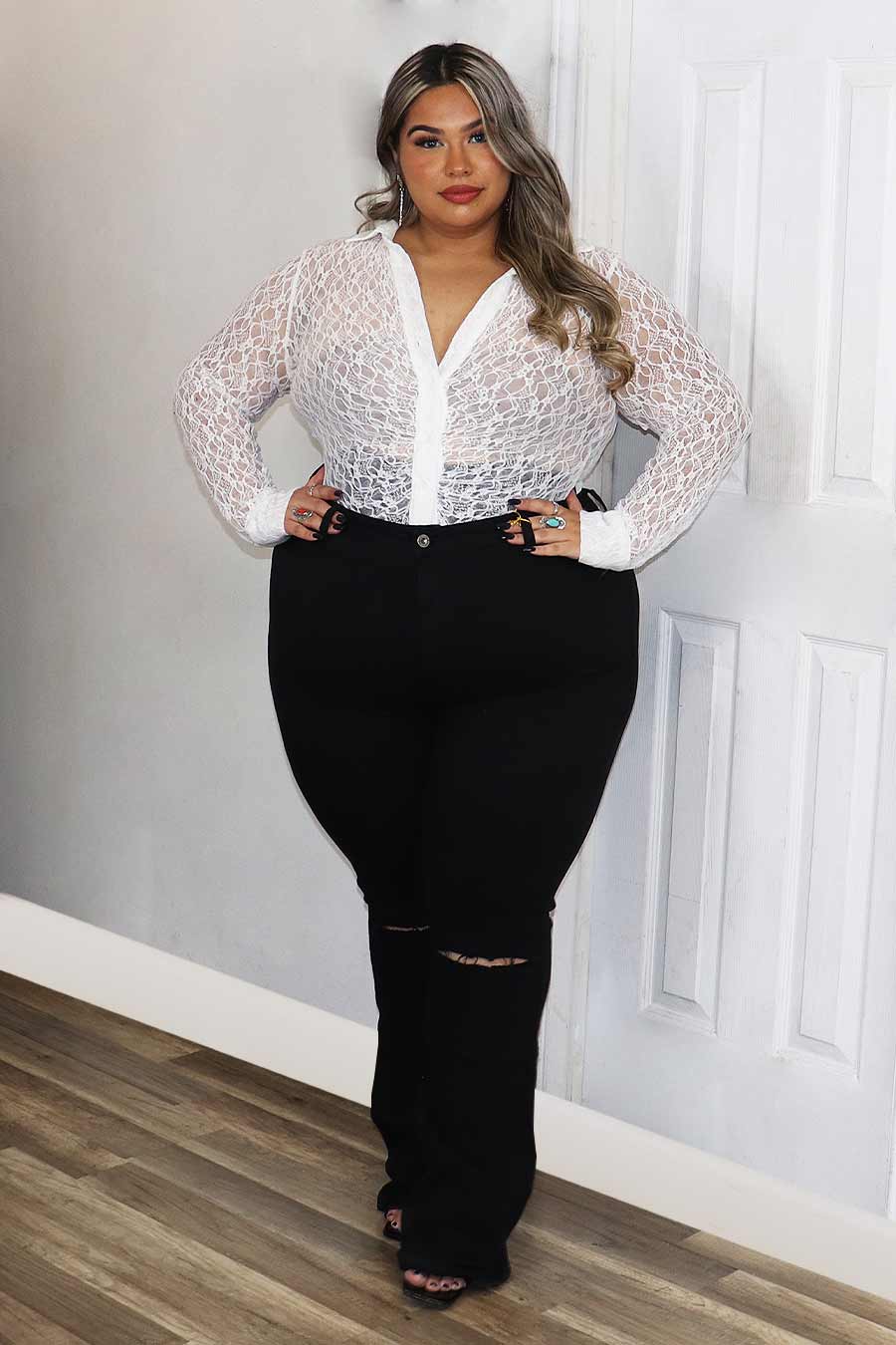 Martina Lace Top Divas Plus Botique