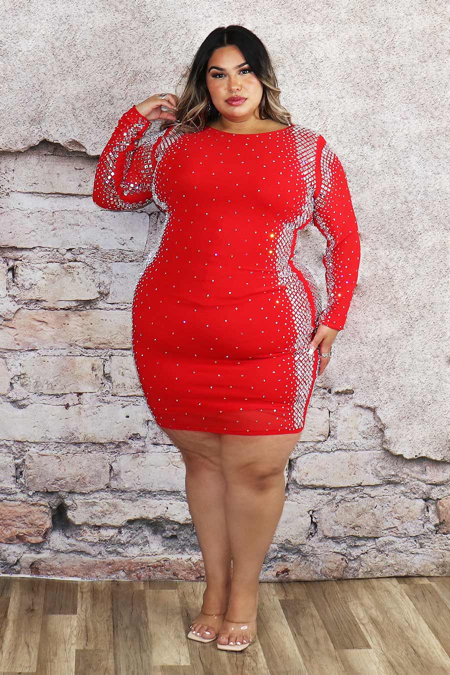 Elize Rhinestone Dress Divas Boutique