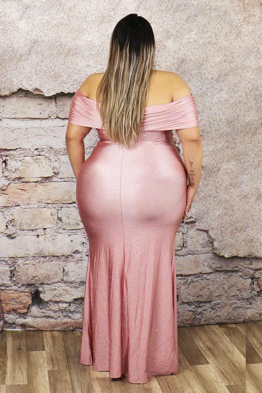 Lizbety Glittery Off Shoulder Dress Divas Boutique