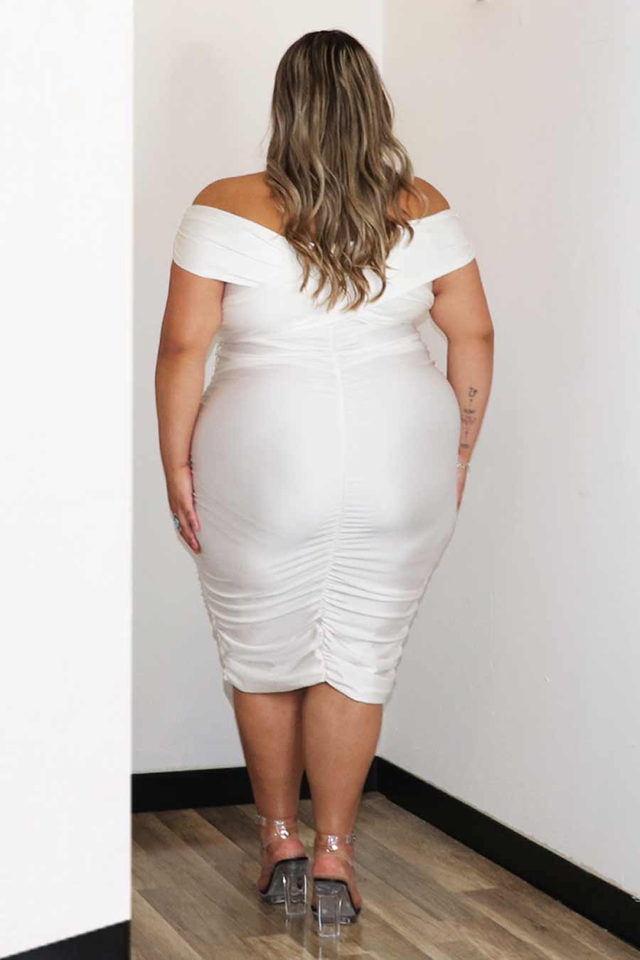 Airla Off Shoulder Dress Divas Plus