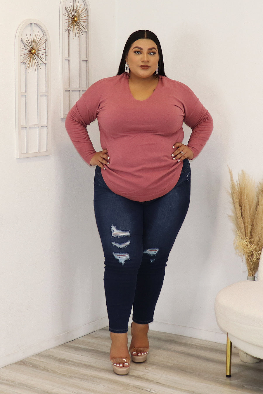 Keziah Sweater Top Divas Plus