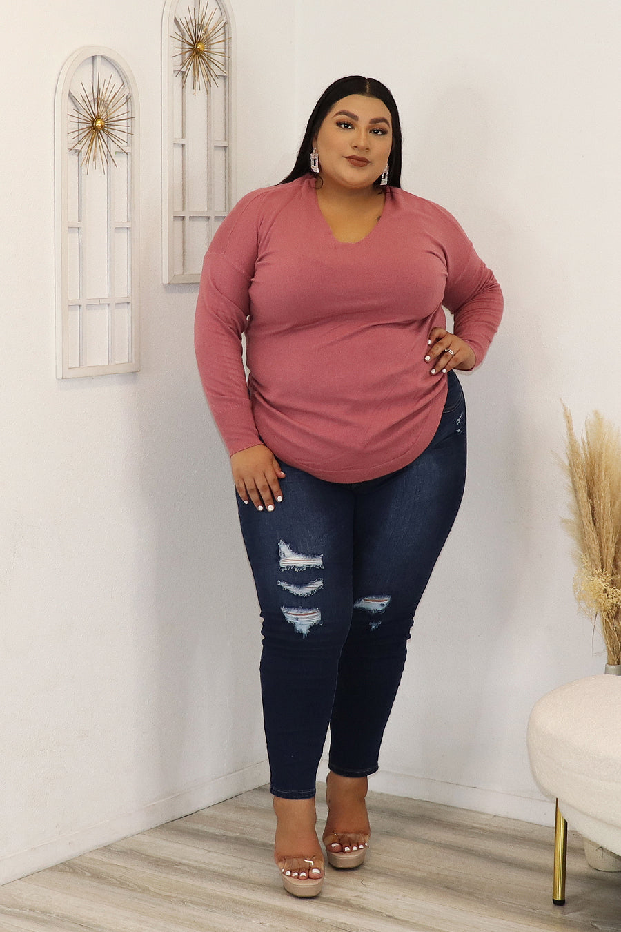 Keziah Sweater Top Divas Plus