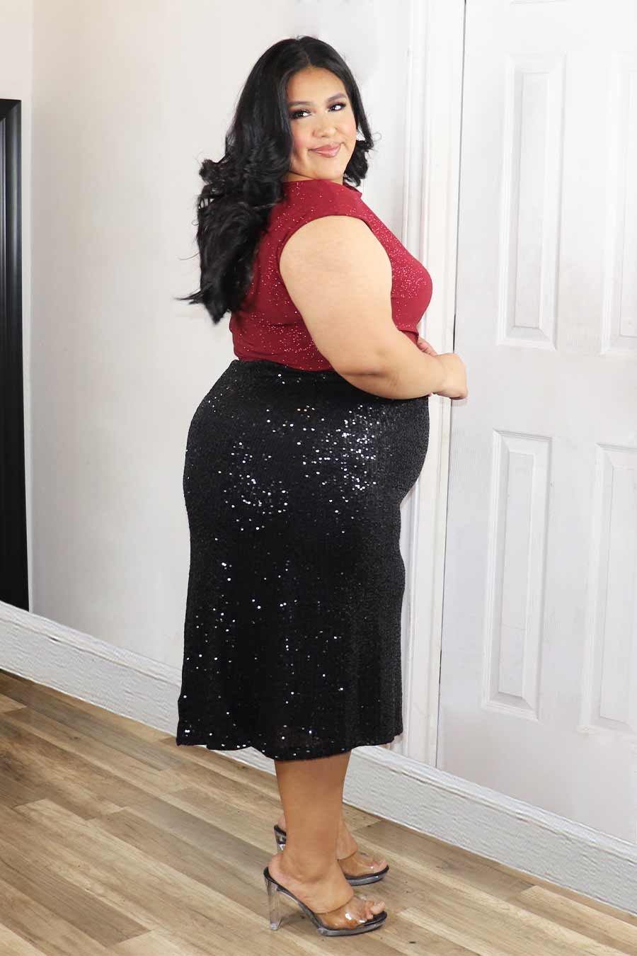 Karely Glittery Top  Divas Plus
