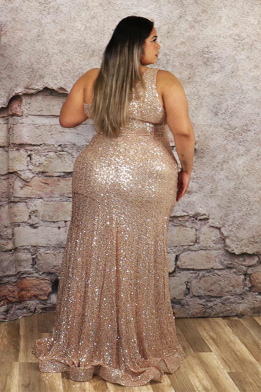 Yosmara Sequin Dress Divas Plus Boutique