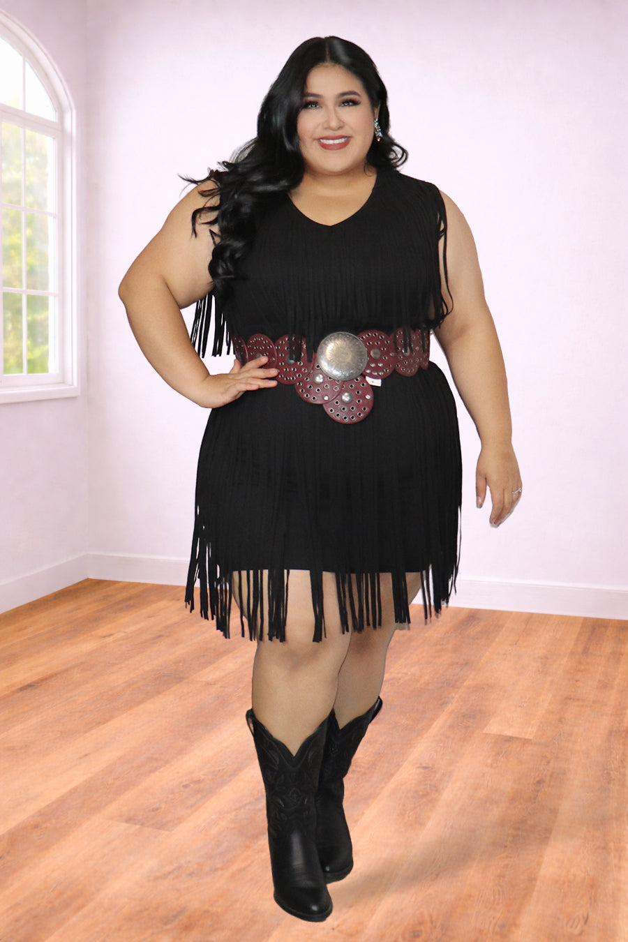 Plus Size Fringe Dress Western Style | Divas Fashion Boutique