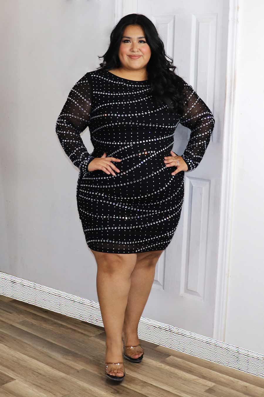 Amara Rhinestone  Dress Divas Plus Boutique