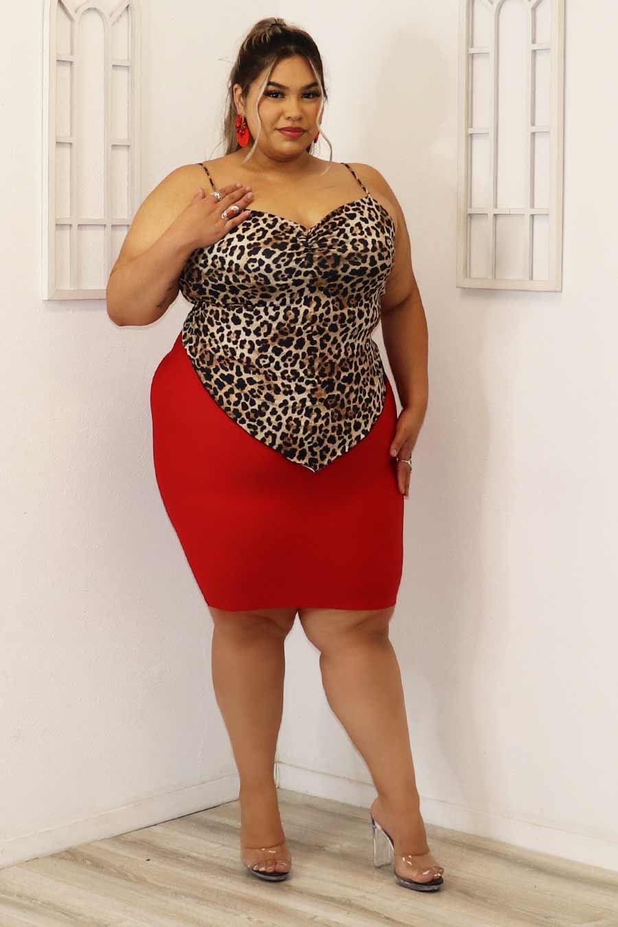 Betania Cheetah Top Divas Plus Boutique