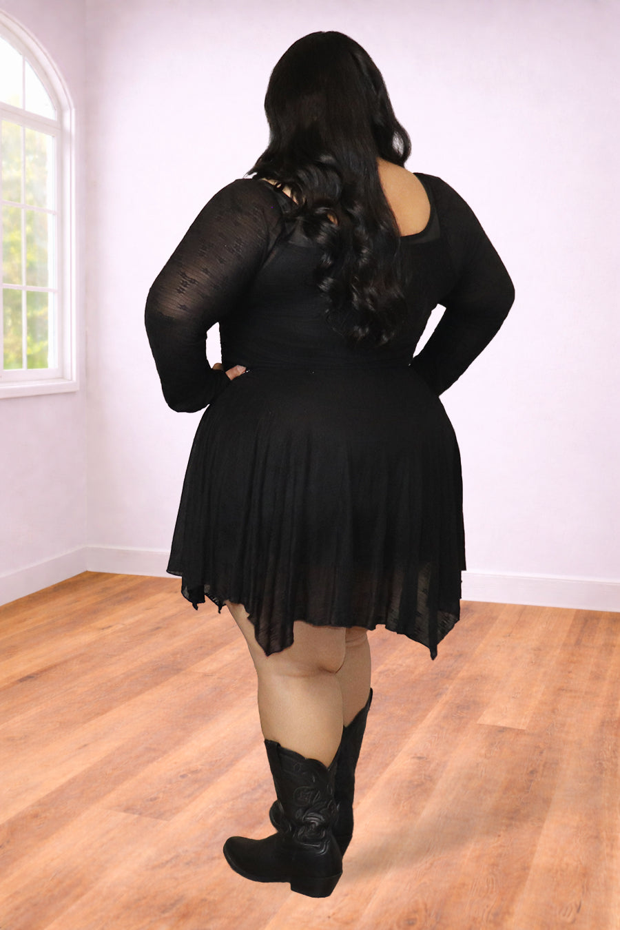Plus Size Long Sleeve Dress – Angel Glow | Divas Fashion Boutique