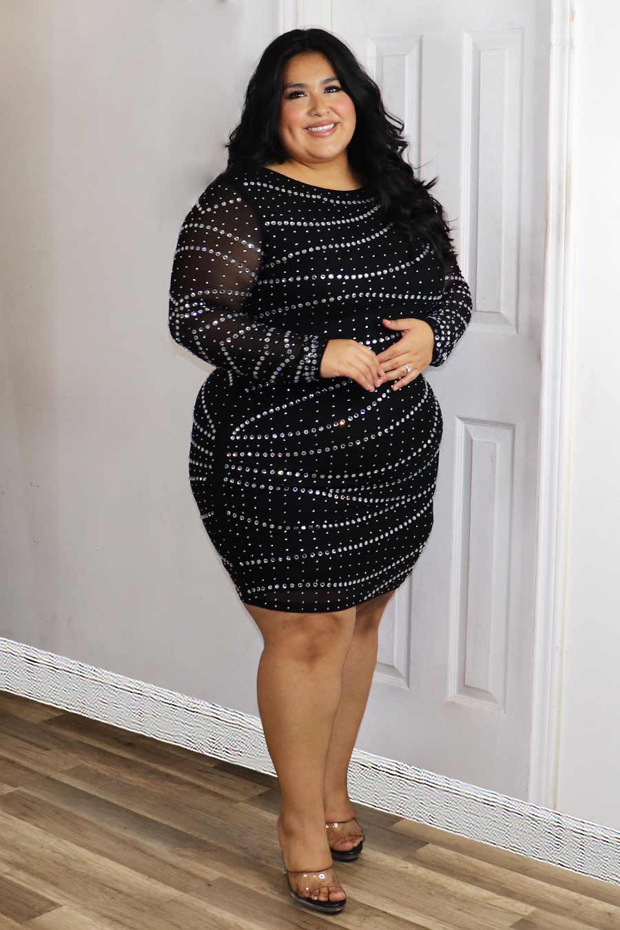 Amara Rhinestone  Dress Divas Plus Boutique