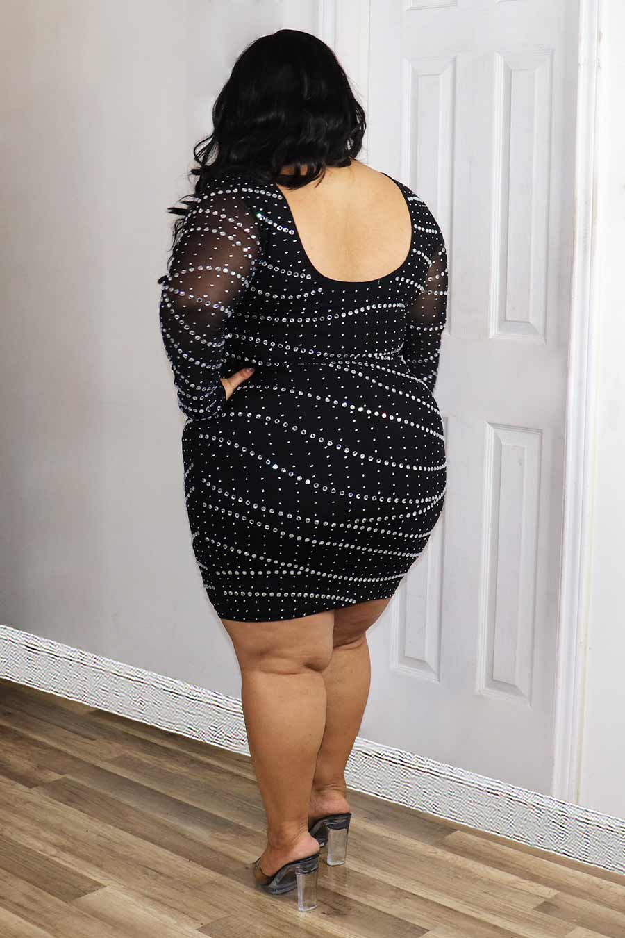 Amara Rhinestone  Dress Divas Plus Boutique