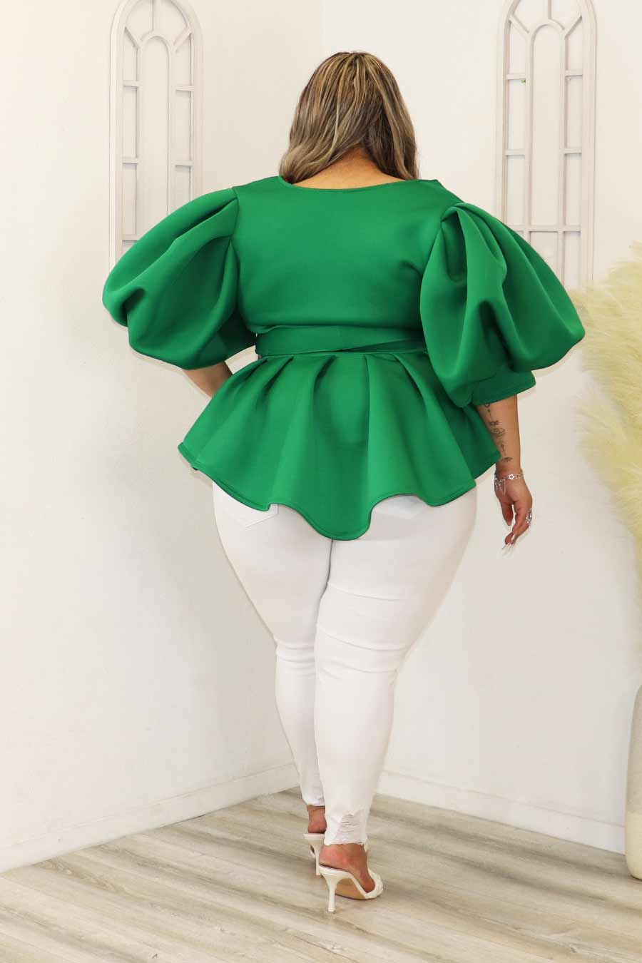Chiara Peplum Top Divas Plus