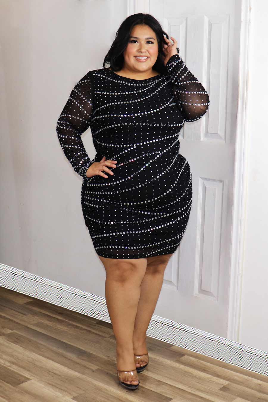 Amara Rhinestone  Dress Divas Plus Boutique
