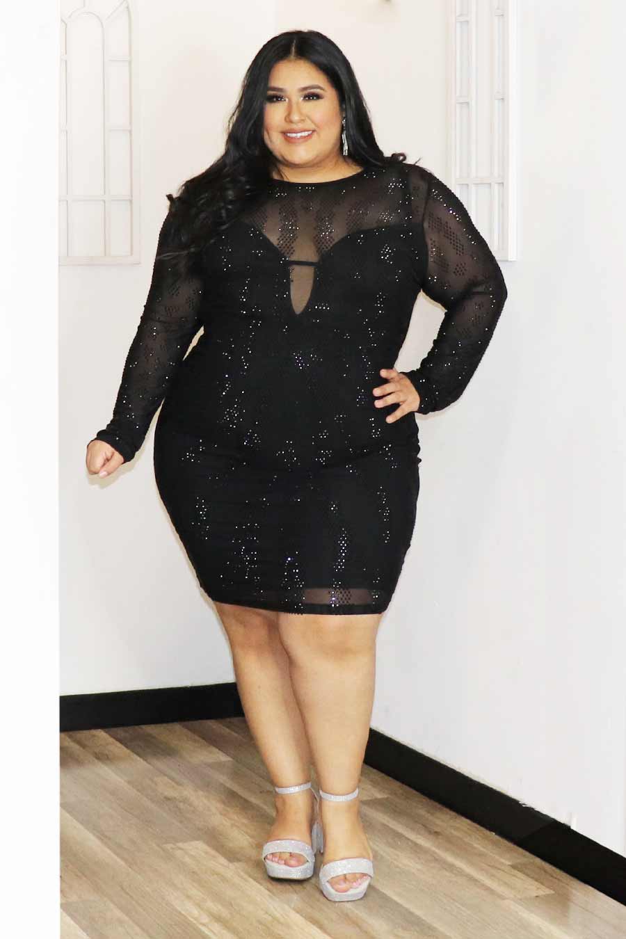 Karen Rhinestone Dress Divas Boutique