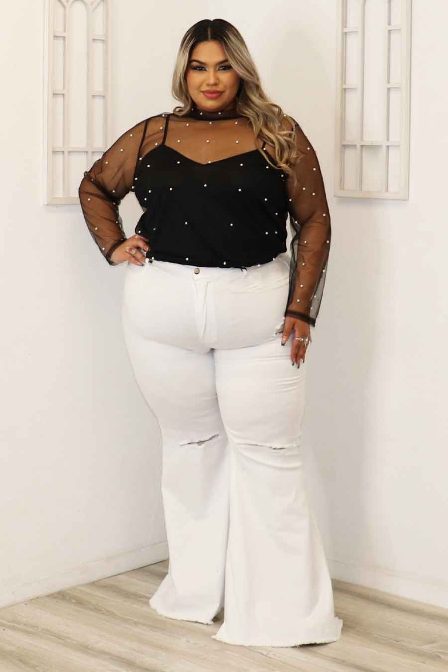 Brianda Long Sleeve Top Divas Plus Boutique