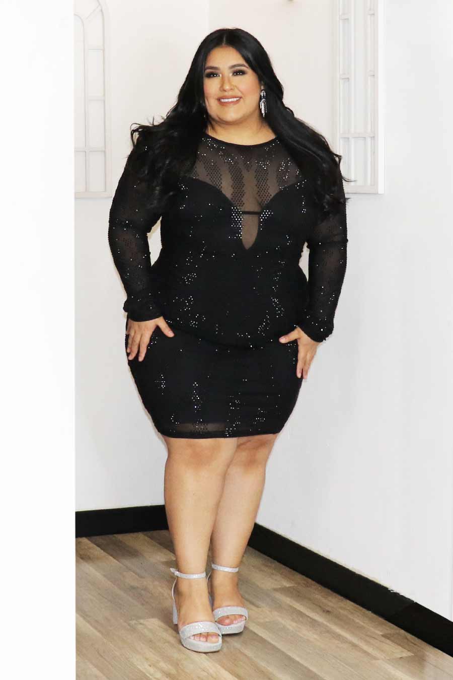 Karen Rhinestone Dress Divas Boutique
