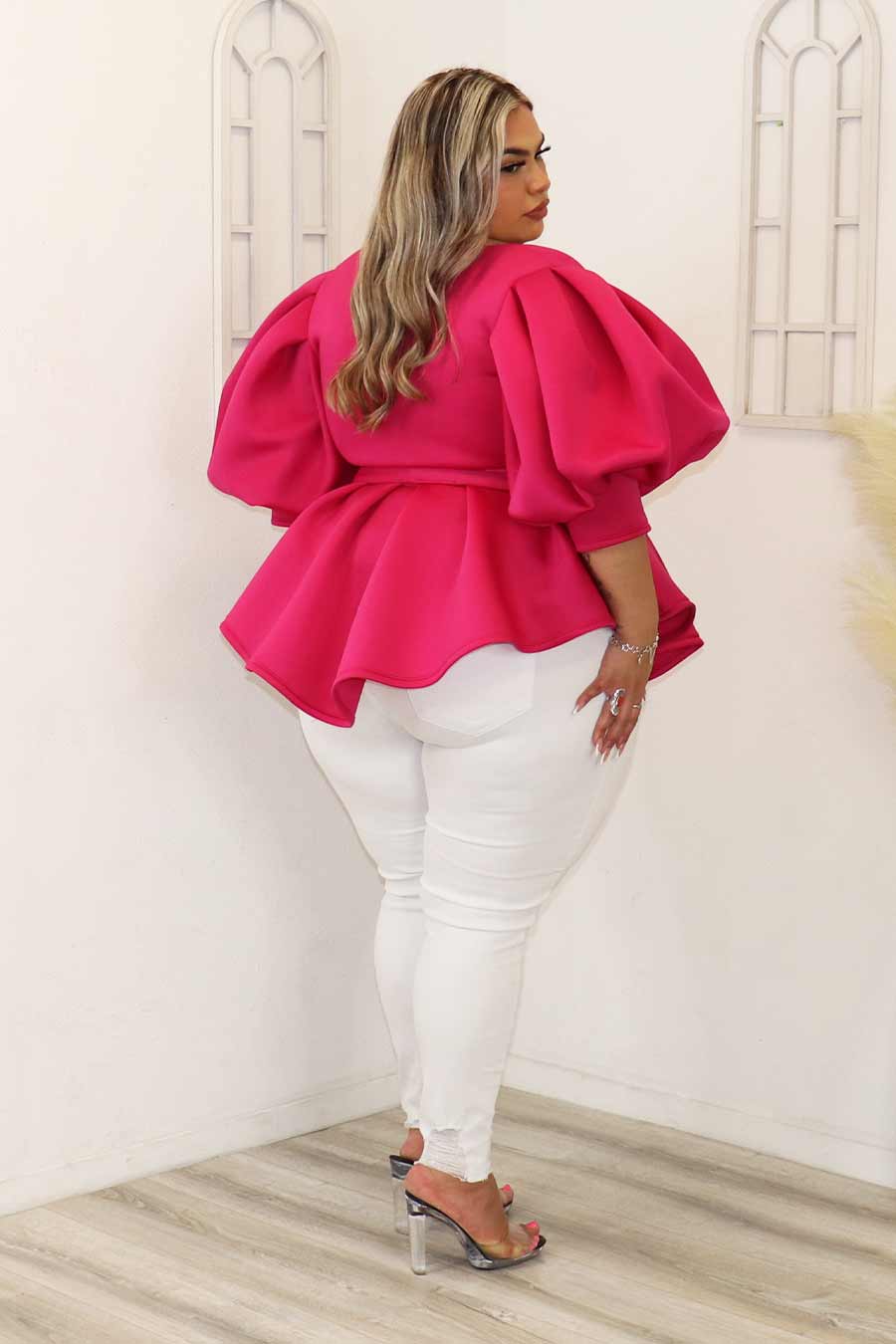 Chiara Peplum Top Divas Plus