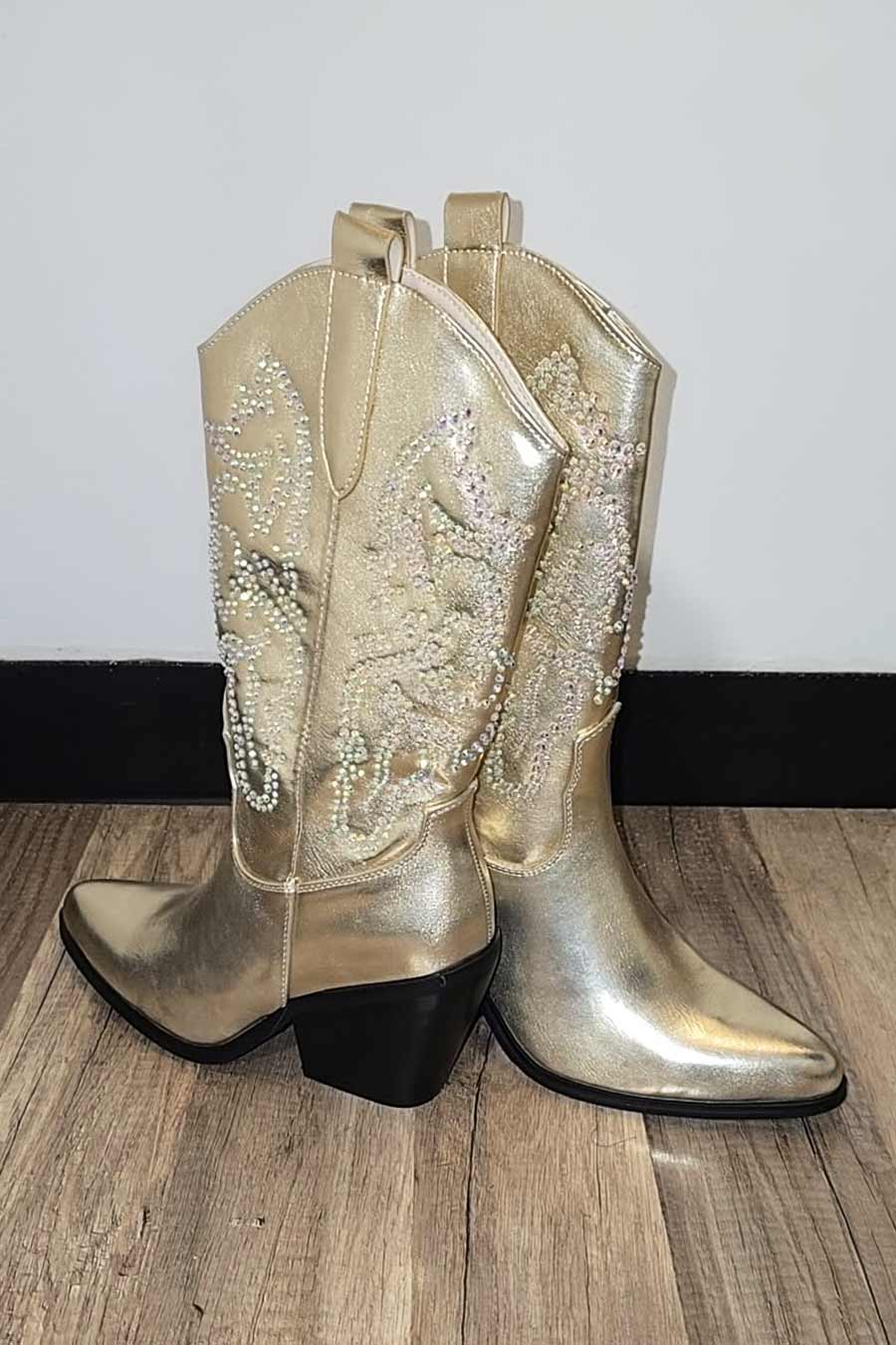 Rhinestones Boots