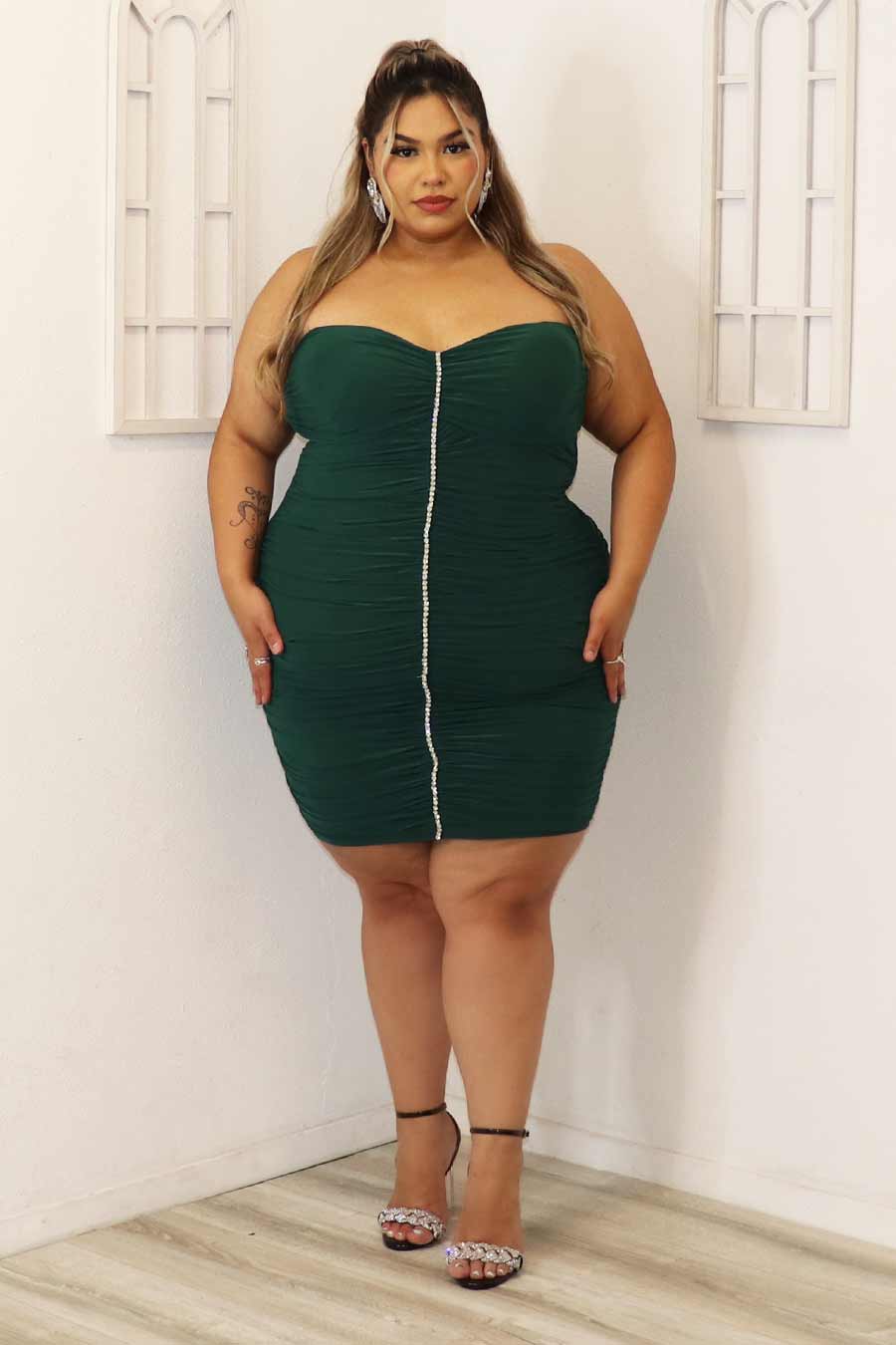 Aleia Strapless Dress Divas Plus Boutique