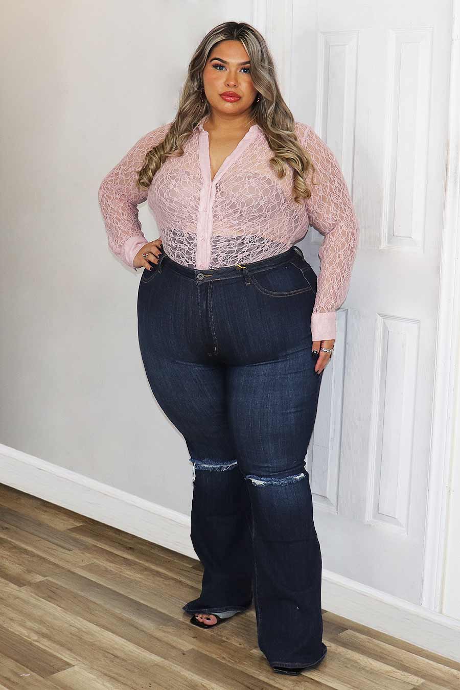 Martina Lace Top Divas Plus Botique