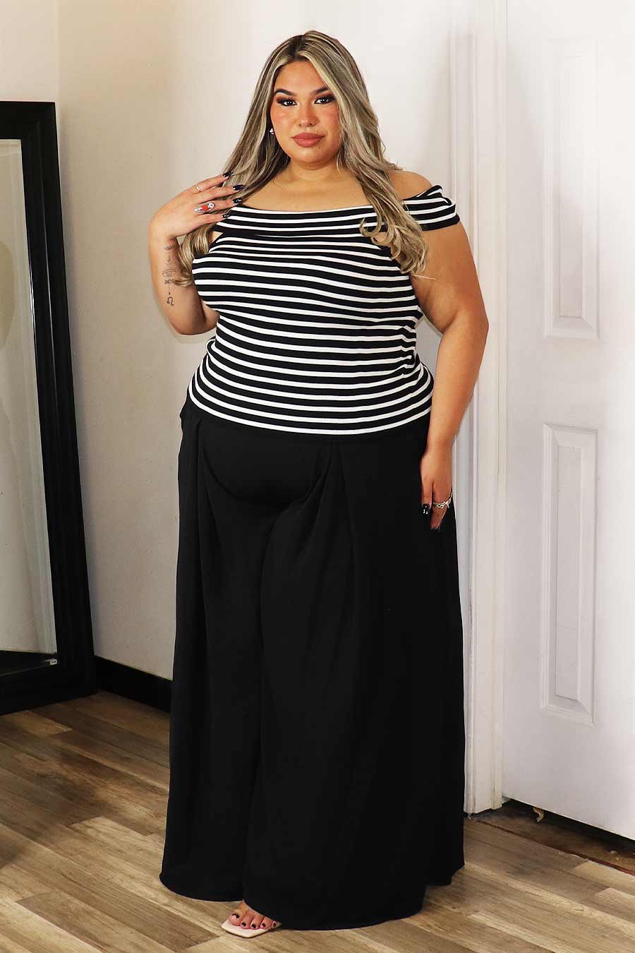 Beida Off Shoulder Top Divas Plus Boutique