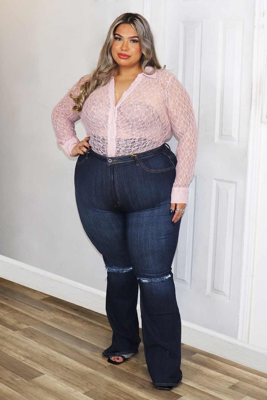 Martina Lace Top Divas Plus Botique