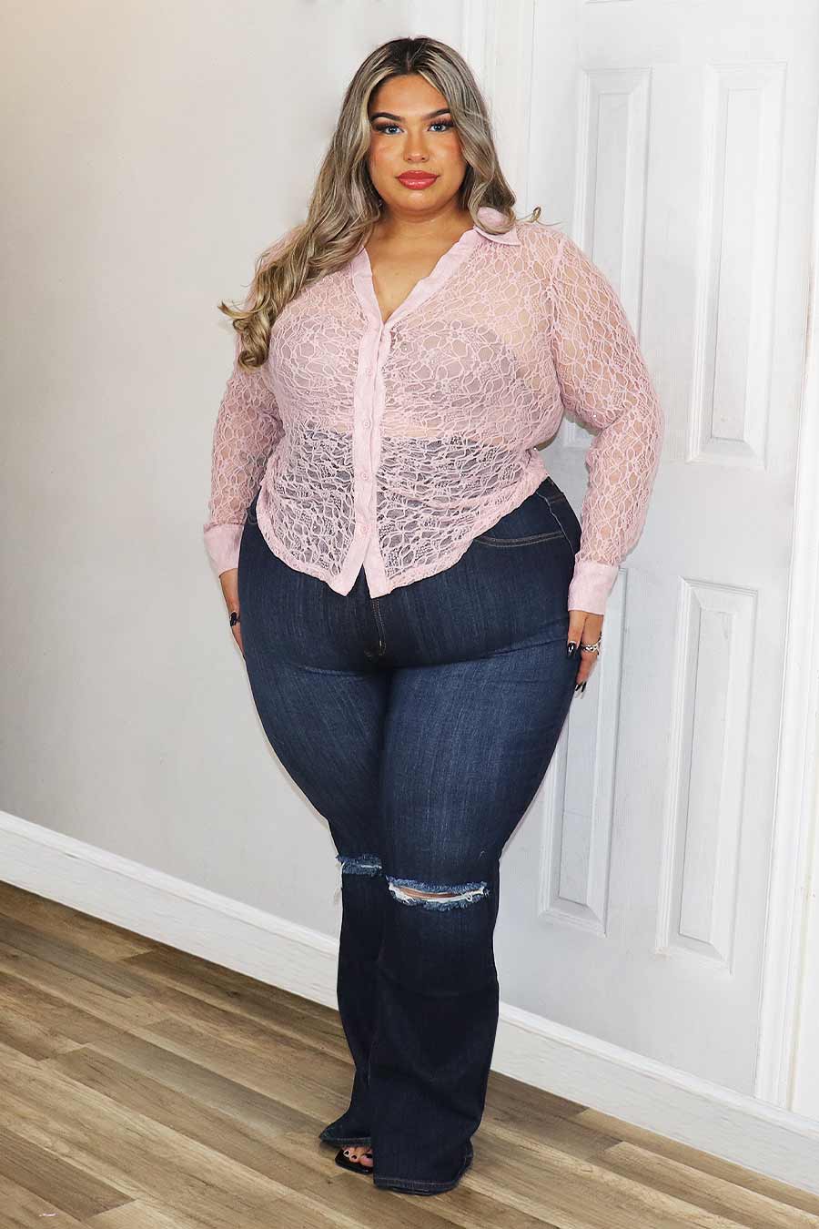 Martina Lace Top Divas Plus Botique