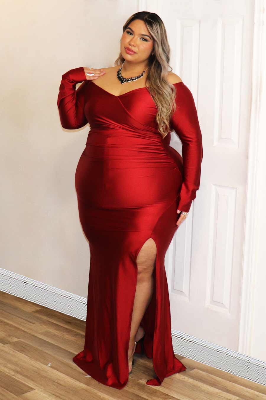 Airene Off Shoulder  Dress Divas Plus Boutique