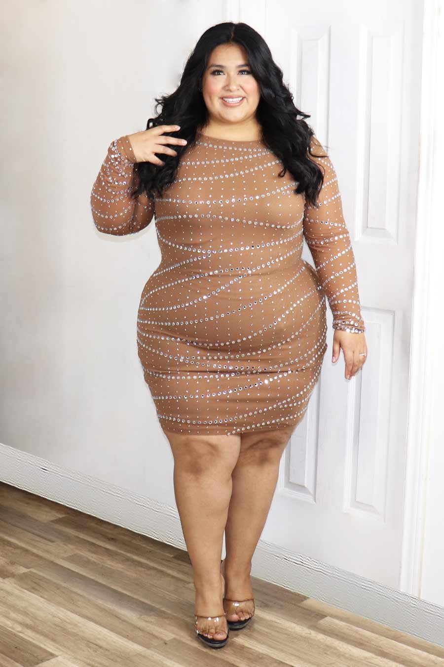 Amara Rhinestone  Dress Divas Plus Boutique