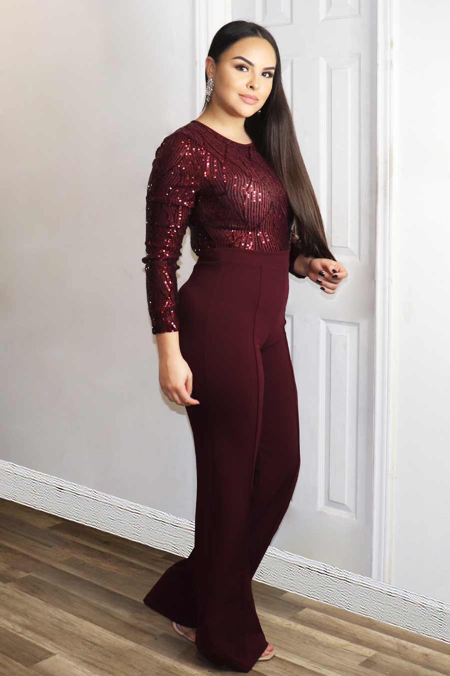 Rashel Sequence Jumpsuit Divas Boutique