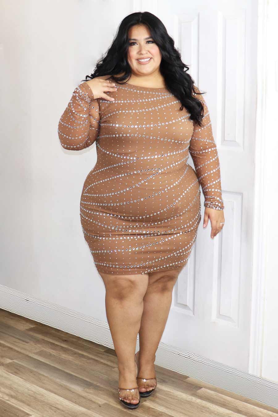 Amara Rhinestone  Dress Divas Plus Boutique