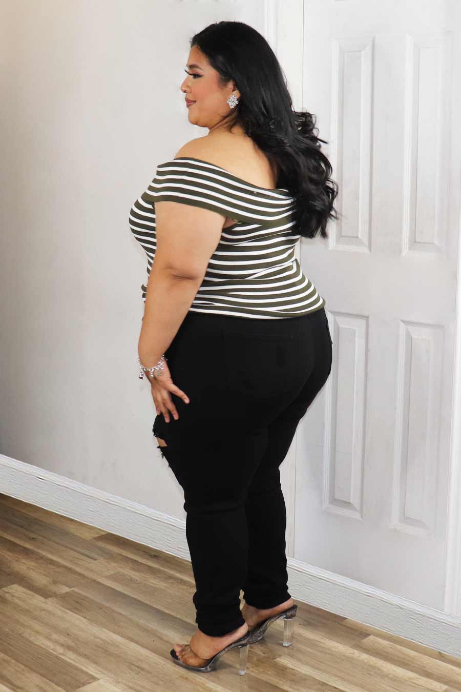 Beida Off Shoulder Top Divas Plus Boutique