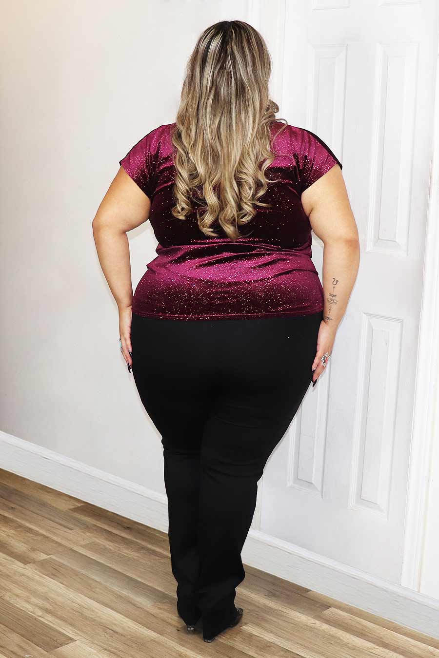 Coketa Glittery Top Divas Plus Boutique