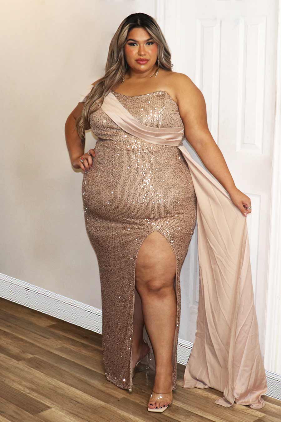 Damari Sequence Dress Divas Plus Boutique