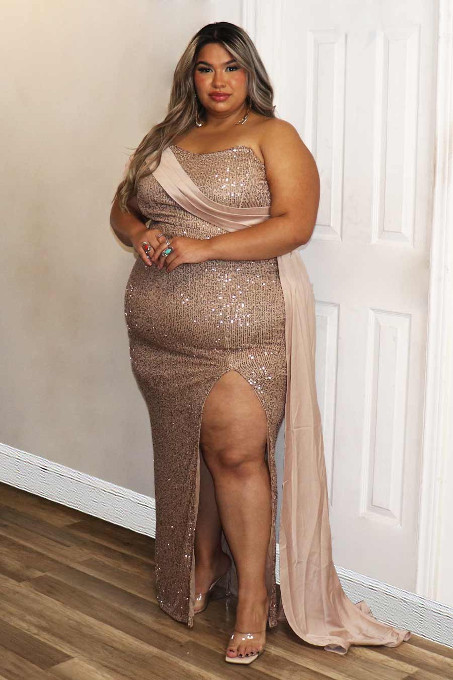 Damari Sequence Dress Divas Plus Boutique