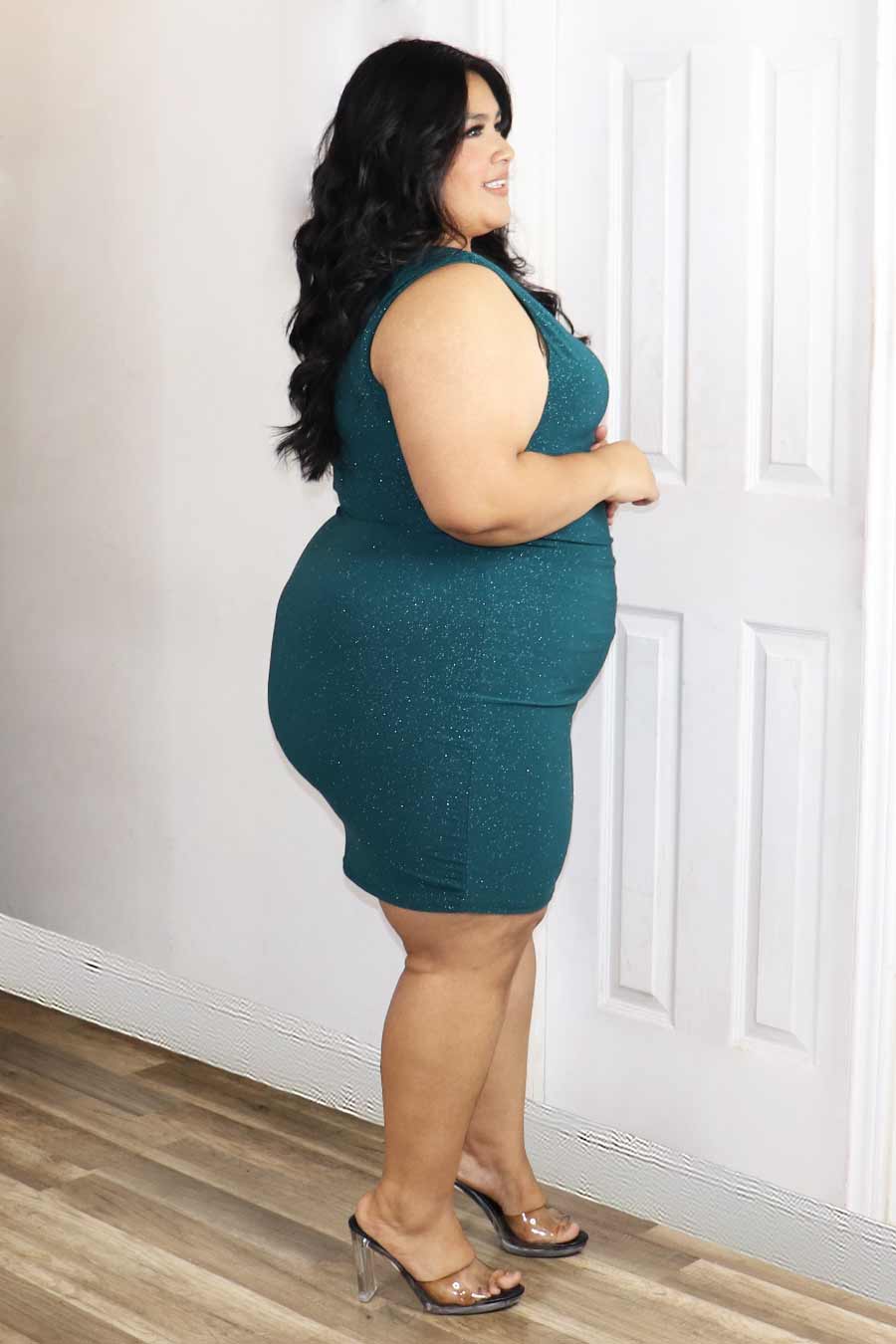 Ember Glittery Dress Divas Plus Boutique