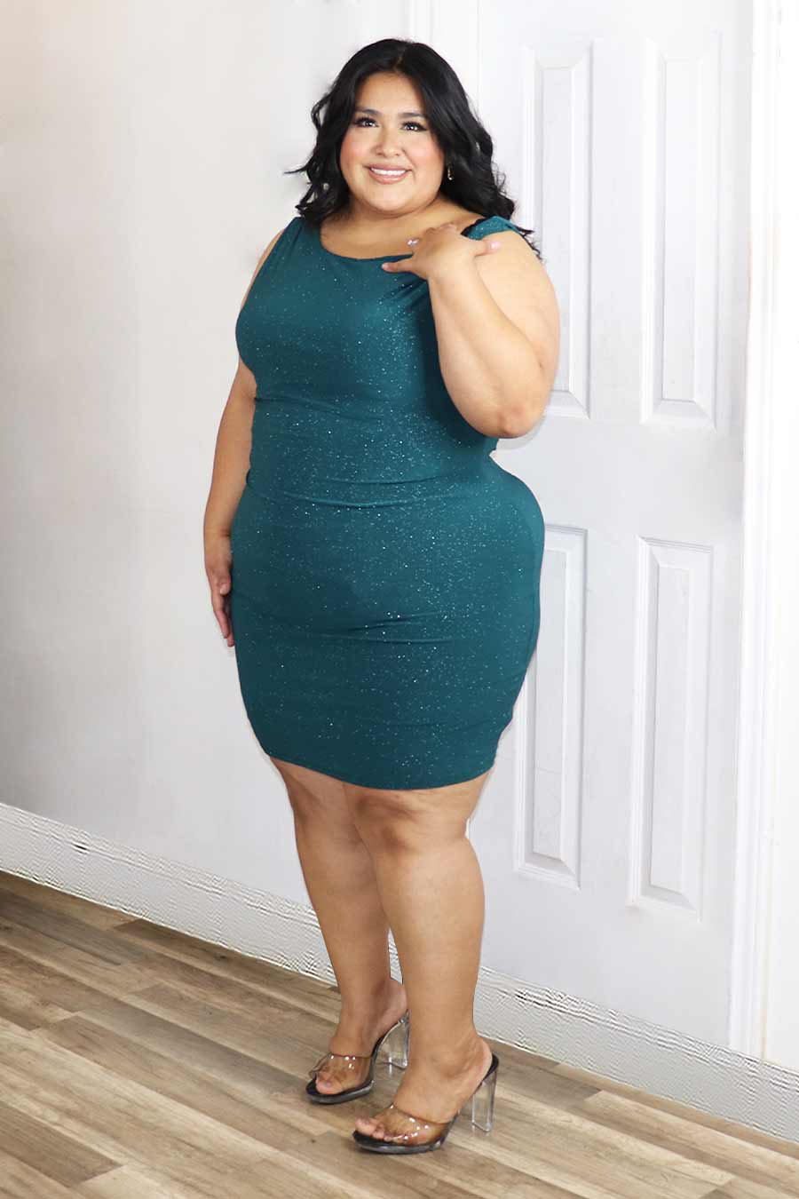 Ember Glittery Dress Divas Plus Boutique