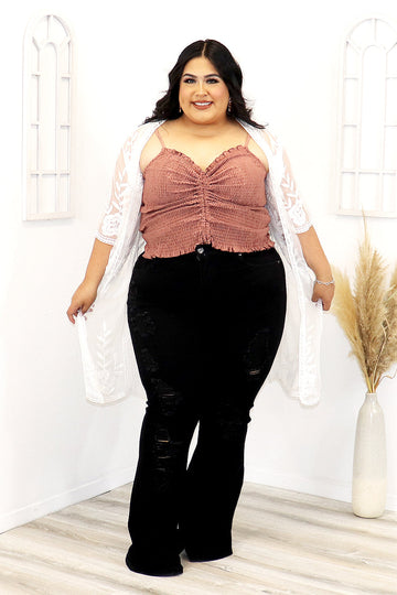 Zaila Lace Cardigan Divas Plus