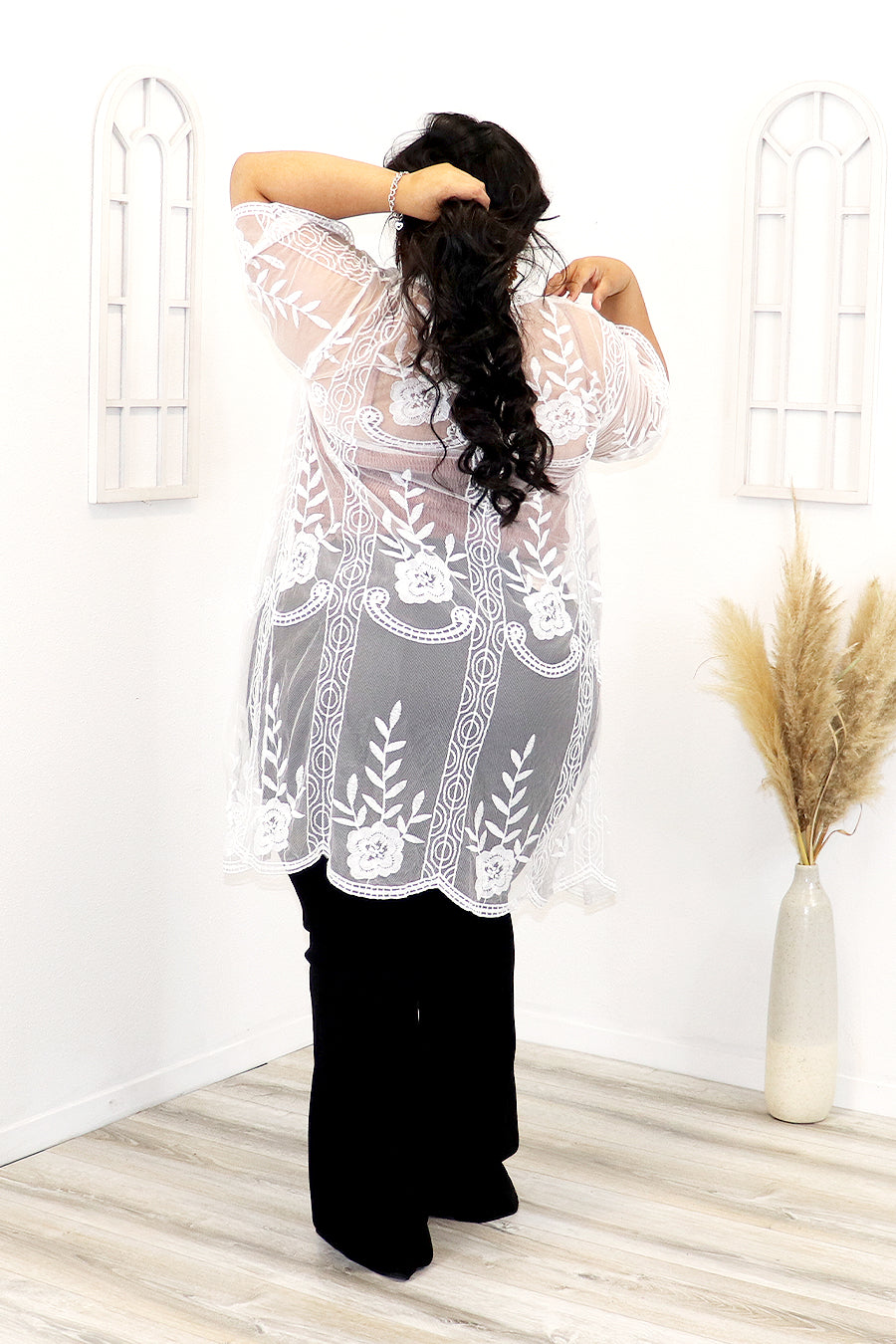 Zaila Lace Cardigan Divas Plus
