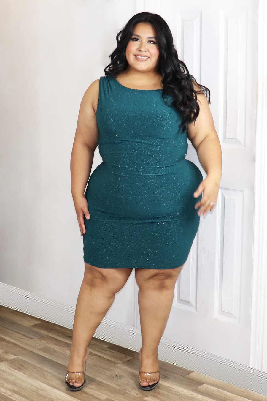 Ember Glittery Dress Divas Plus Boutique
