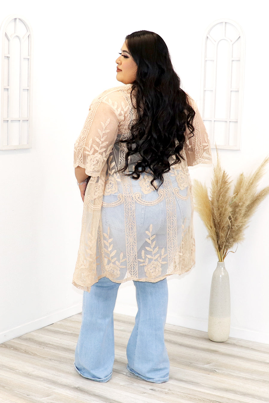 Zaila Lace Cardigan Divas Plus