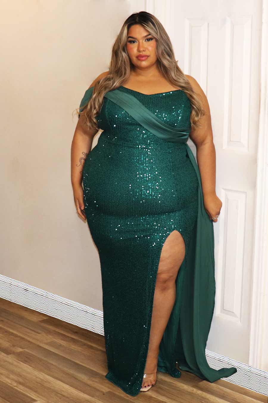 Damari Sequence Dress Divas Plus Boutique