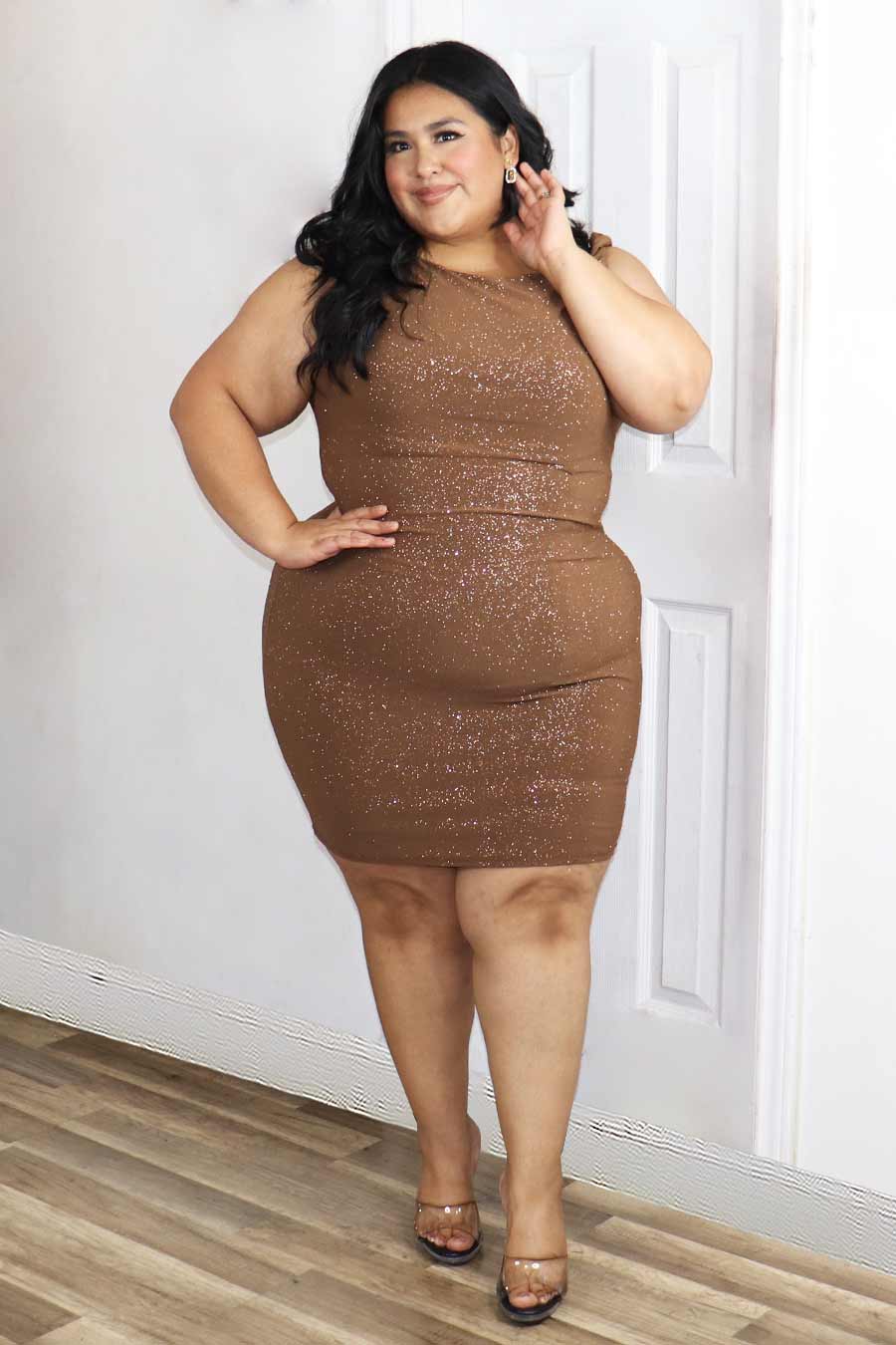 Ember Glittery Dress Divas Plus Boutique