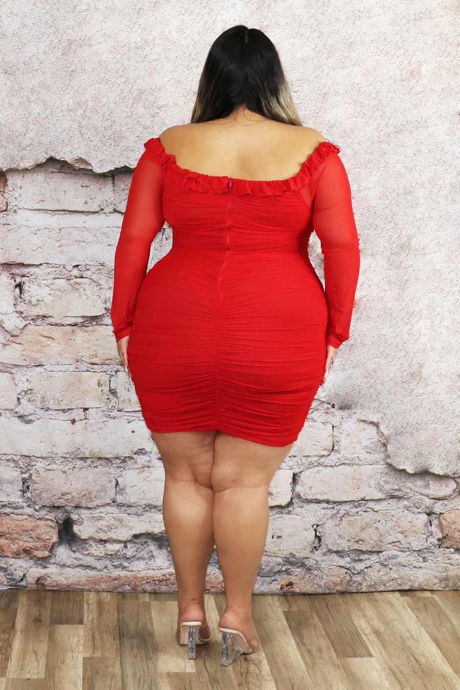 Beatrice Long Sleeve Dress Divas Plus Boutique