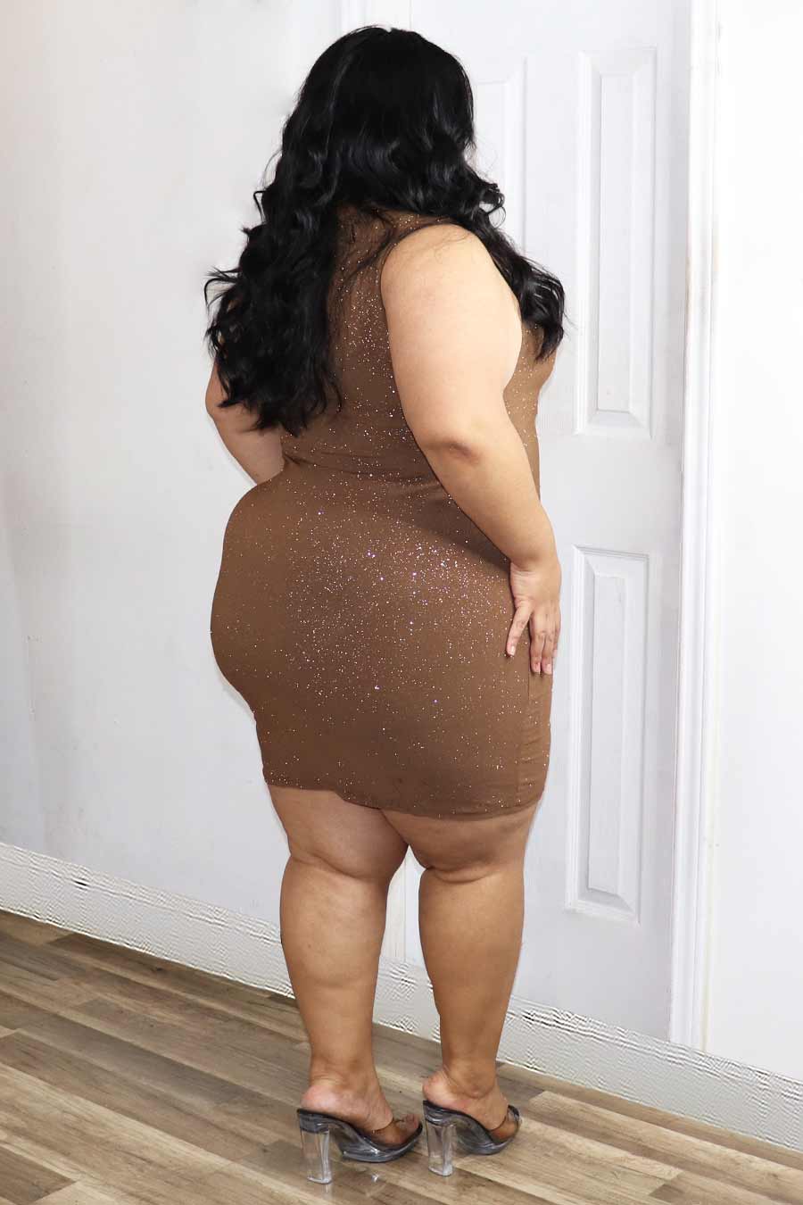 Ember Glittery Dress Divas Plus Boutique